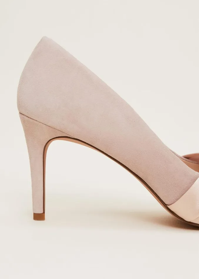 Satin Twist Peeptoe Shoe Latte Women Phase Eight Occasion Shoes