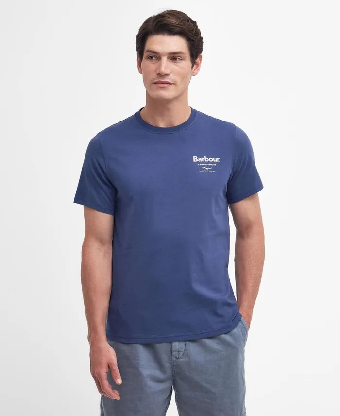 Satley Graphic TShirt Classic White Men Barbour TShirts