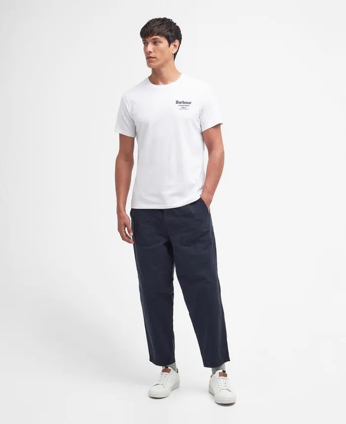 Satley Graphic TShirt Classic White Men Barbour TShirts