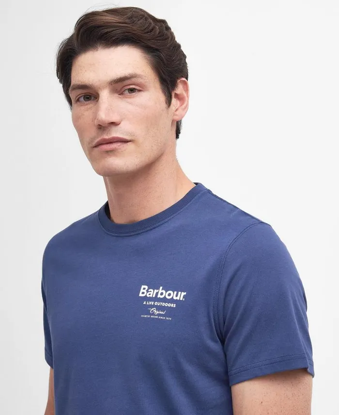 Satley Graphic TShirt Classic White Men Barbour TShirts
