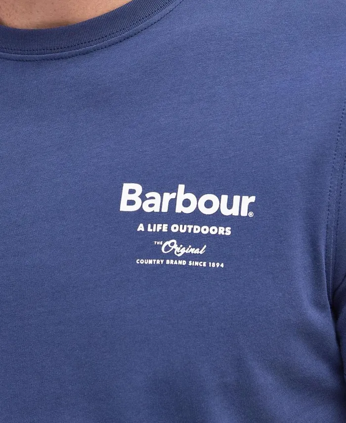 Satley Graphic TShirt Classic White Men Barbour TShirts