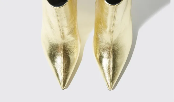 Scarosso Boots Women Anya Gold Gold 8211 Calf