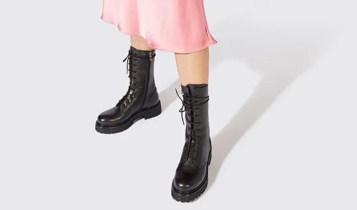 Scarosso Boots Women Cara Black Black 8211 Calf