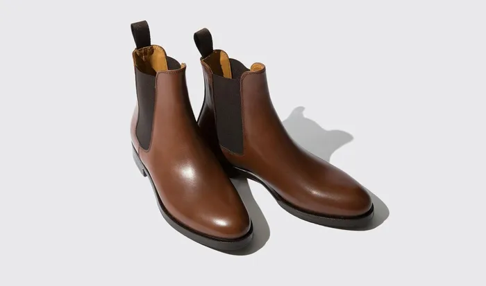 Scarosso Chelsea Boots Women Elena Castagno Dark Brown 8211 Calf