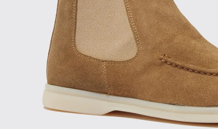Scarosso Chelsea Boots Women Eugenia Beige Scamosciata Beige 8211 Suede Leather