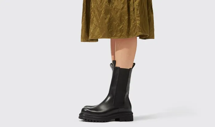 Scarosso Chelsea Boots Women Naomi Black Black 8211 Calf