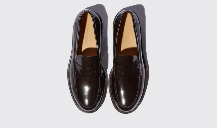 Scarosso Loafers Men Milo Brown Bright Brown 8211 Brushed Calf