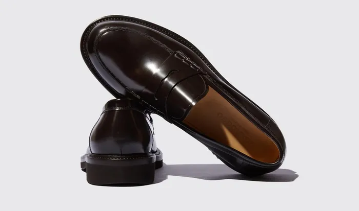 Scarosso Loafers Men Milo Brown Bright Brown 8211 Brushed Calf