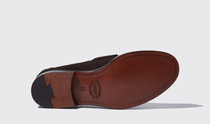 Scarosso Loafers Men Ralph Brown Suede Brown 8211 Suede