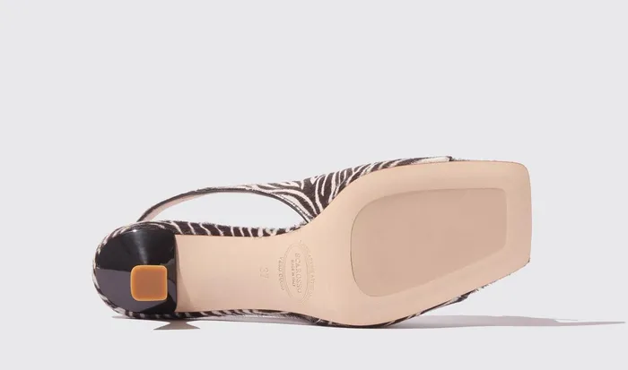 Scarosso Sandals Women Bella Zebra Pony Zebra Print 8211 Pony