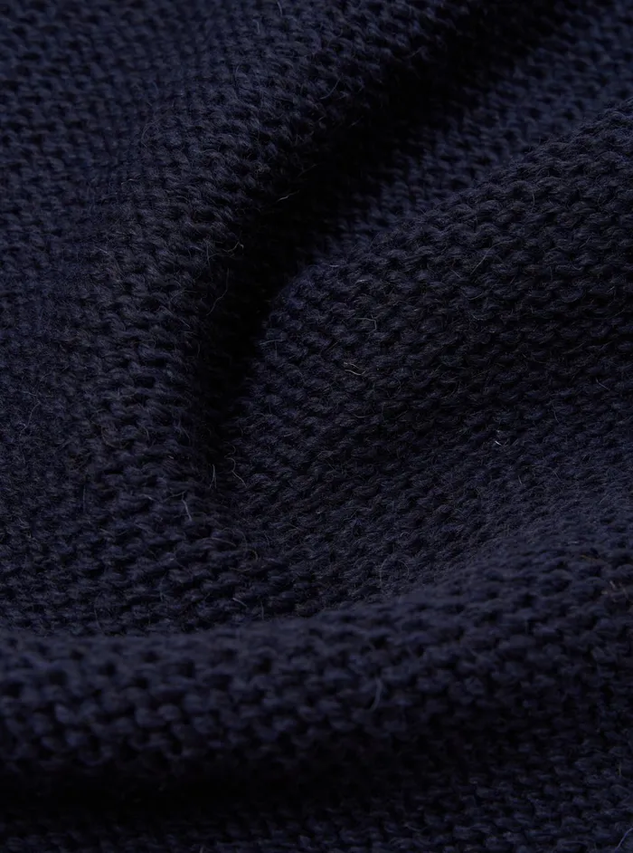 Scarves Men Universal Works Universal Works Wool Scarf In NavyEcru British Wool