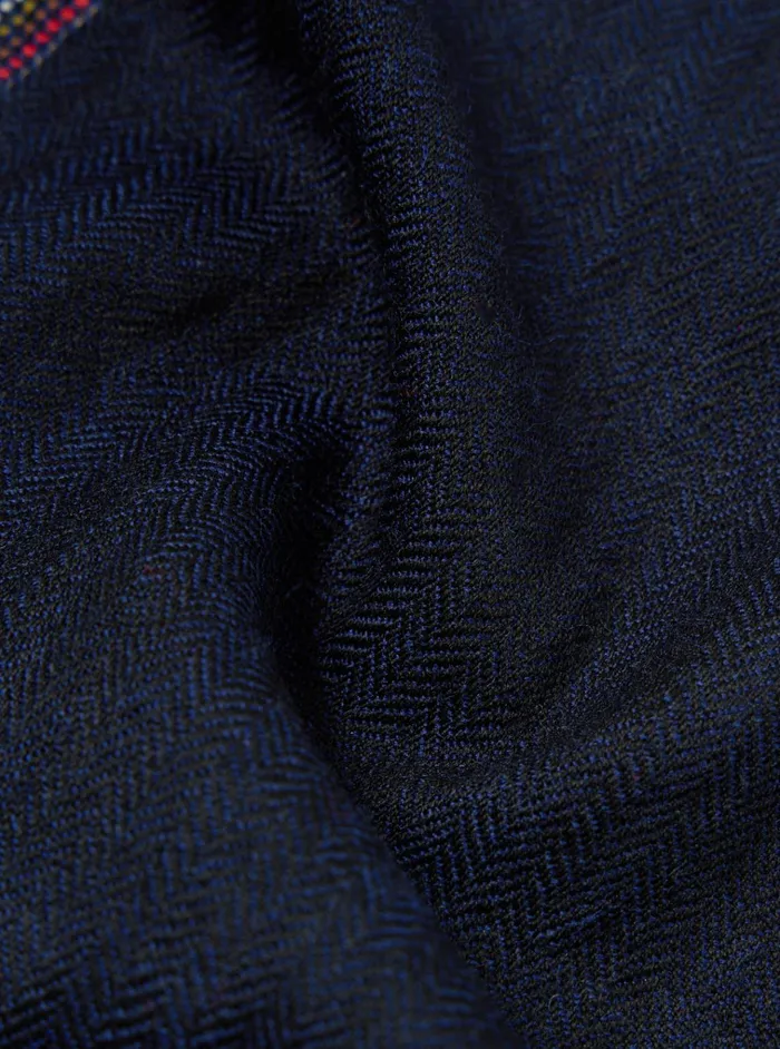 Scarves Men Universal Works Universal Works Wool Scarf In Navy Merino Wool