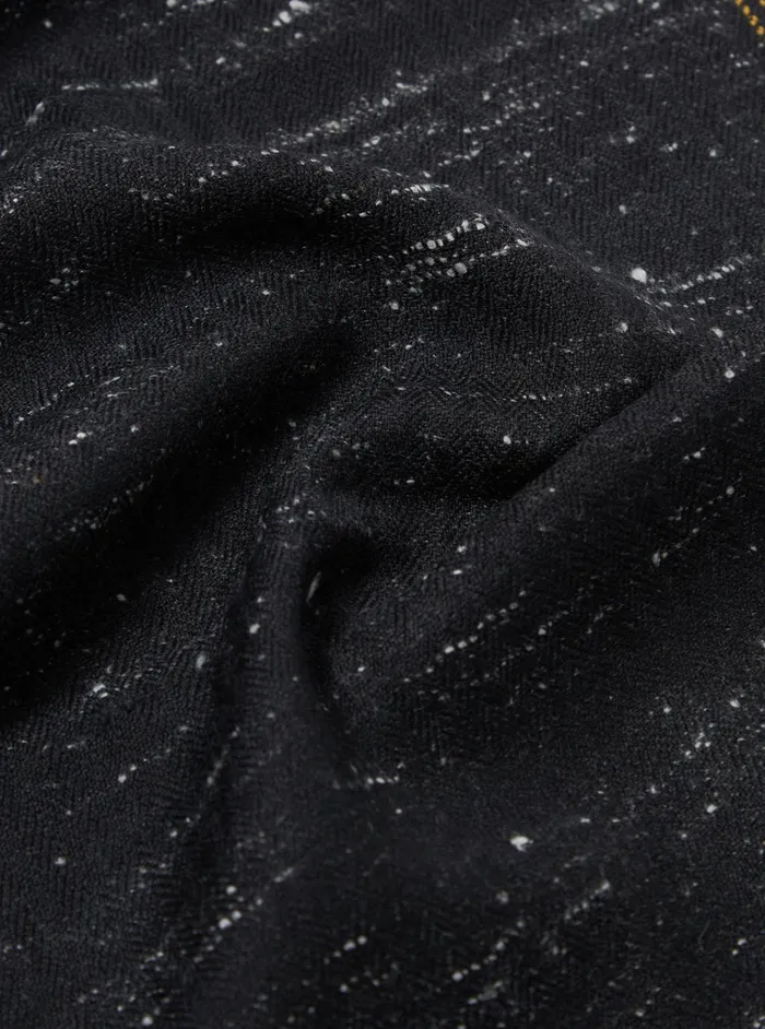 Scarves Men Universal Works Universal Works Yak Scarf In CharcoalGold Yak Wool