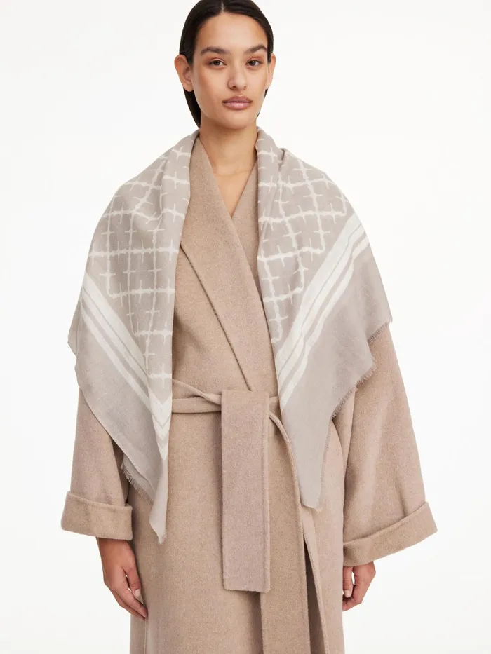Scarves Women By Malene Birger Cornelis Wool Scarf Feather