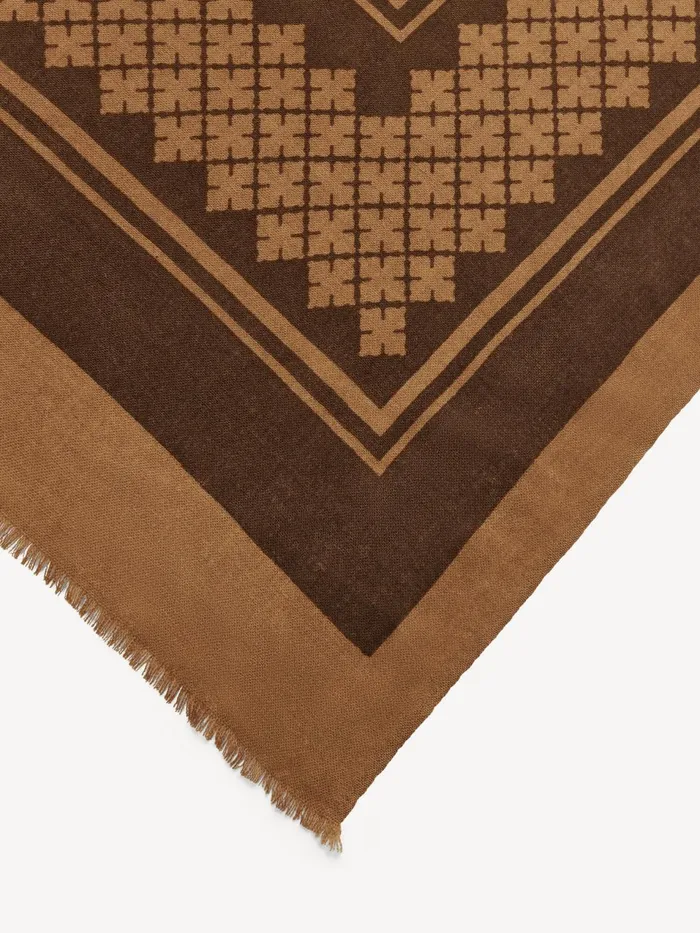 Scarves Women By Malene Birger Julee Wool Scarf Bison