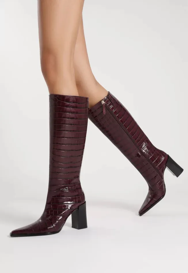 Schutz Shoes Boots Women Raffaela Up Boot Cherry Wine Schutz Shoes Boots Women Raffaela Up Boot Cherry Wine
