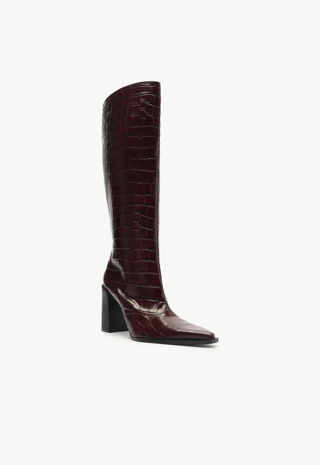Schutz Shoes Boots Women Raffaela Up Boot Cherry Wine Schutz Shoes Boots Women Raffaela Up Boot Cherry Wine