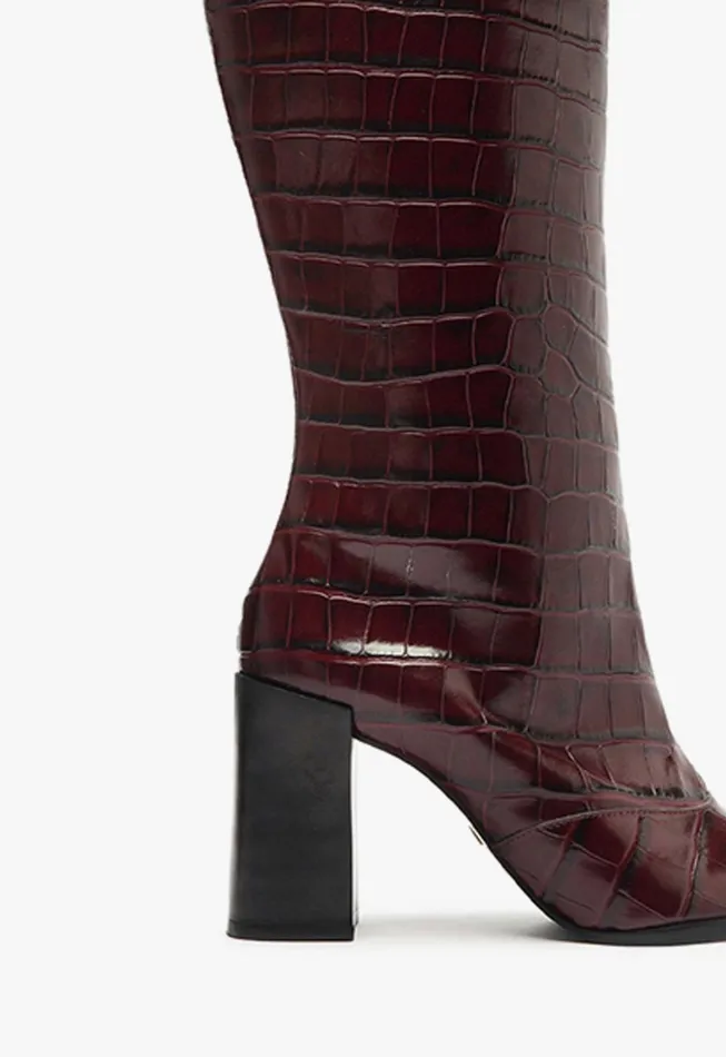 Schutz Shoes Boots Women Raffaela Up Boot Cherry Wine Schutz Shoes Boots Women Raffaela Up Boot Cherry Wine