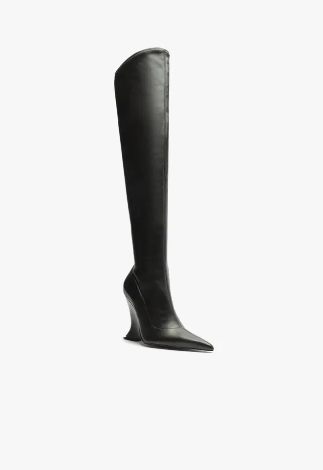 Schutz Shoes Boots Women Siena Over The Knee Boot Black
