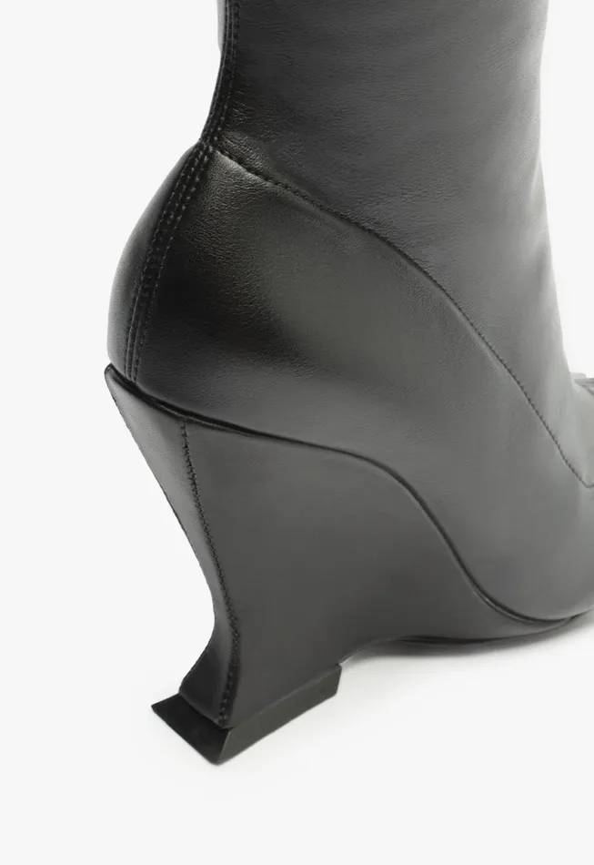Schutz Shoes Boots Women Siena Over The Knee Boot Black