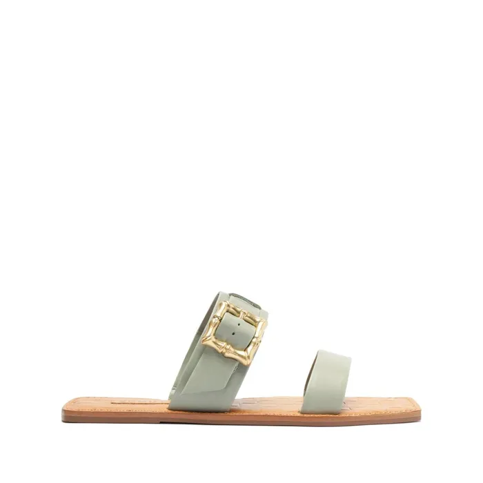 Schutz Shoes Enola Women Enola Double Leather Sandal Green