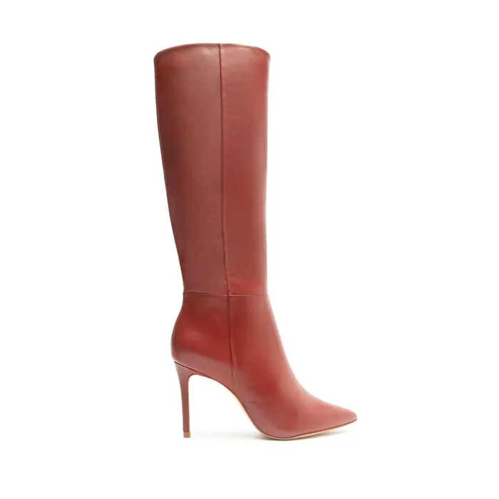 Schutz Shoes Mikki Boots Women Mikki Up Boot Red Brown