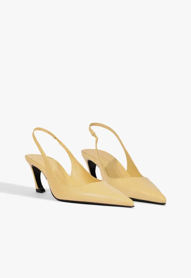 Schutz Shoes Women Lexi Sling Mid Pump Beige