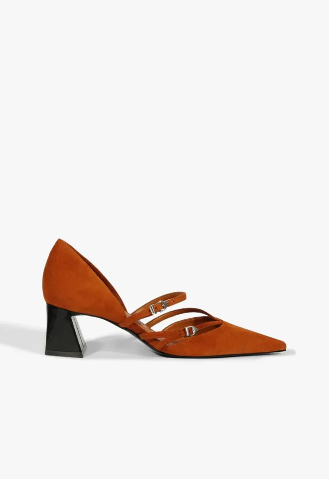 Schutz Shoes Women Rue Mid Pump Brown