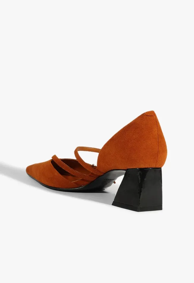 Schutz Shoes Women Rue Mid Pump Brown