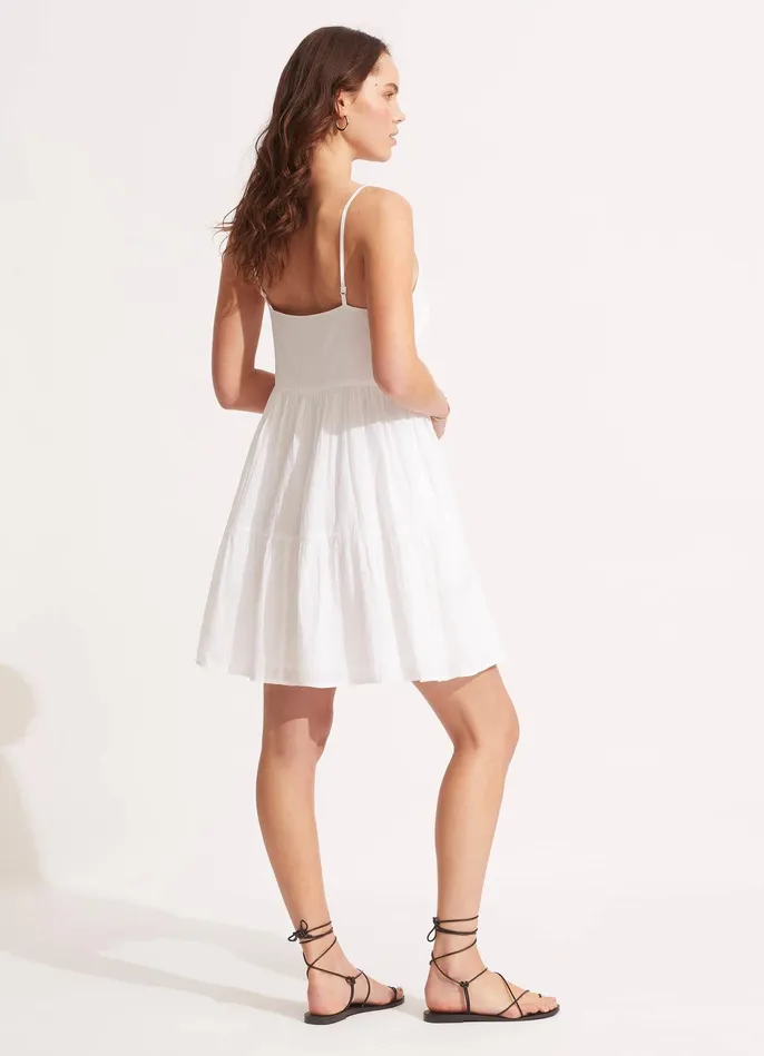 Seafolly By The Sea Mini Dress 8211 White Women Beach Dresses