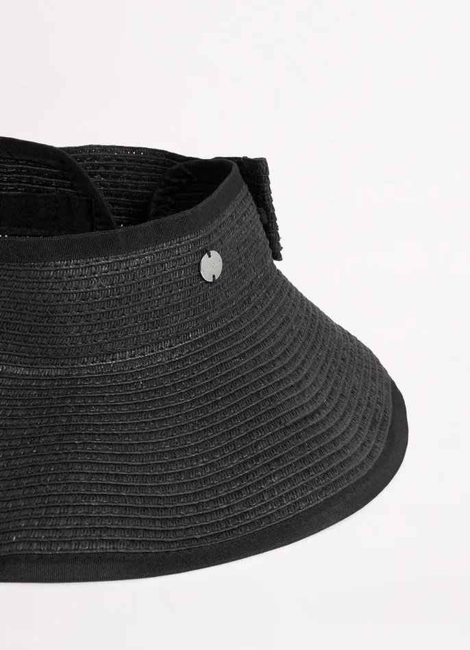 Seafolly Sahara Roll Up Visor 8211 Black Women Beach Hats Seafolly Sahara Roll Up Visor 8211 Black Women Beach Hats