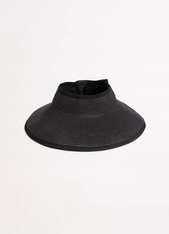 Seafolly Sahara Roll Up Visor 8211 Black Women Beach Hats Seafolly Sahara Roll Up Visor 8211 Black Women Beach Hats