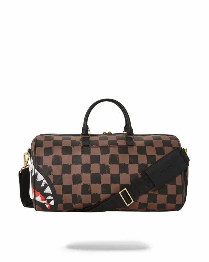 SHARKS IN PARIS VANQUISH DUFFLE Bags SPRAYGROUND
