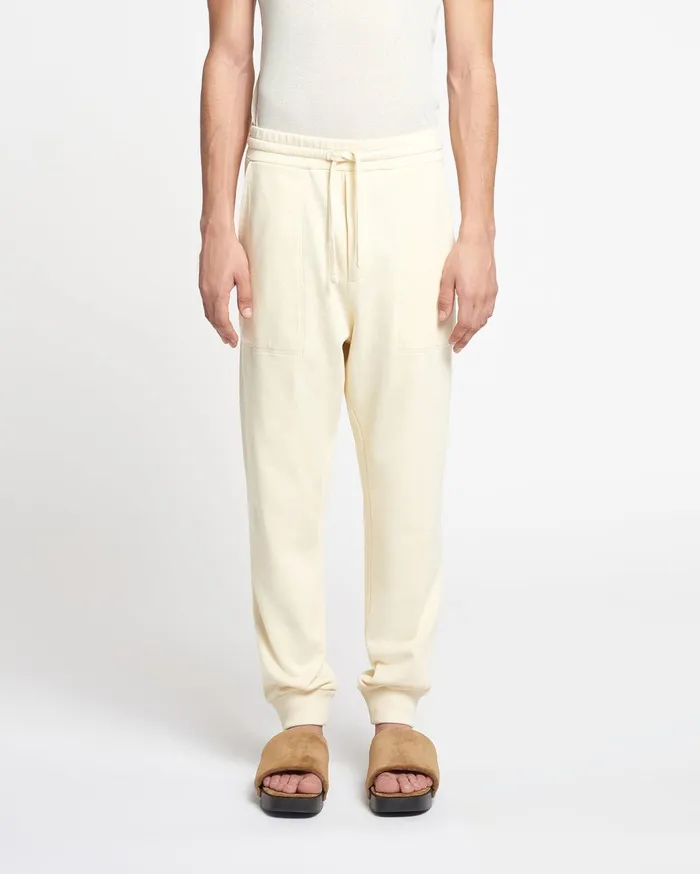 Shay Organically Grown Cotton Sweatpants Creme MenWomen Nanushka Pants