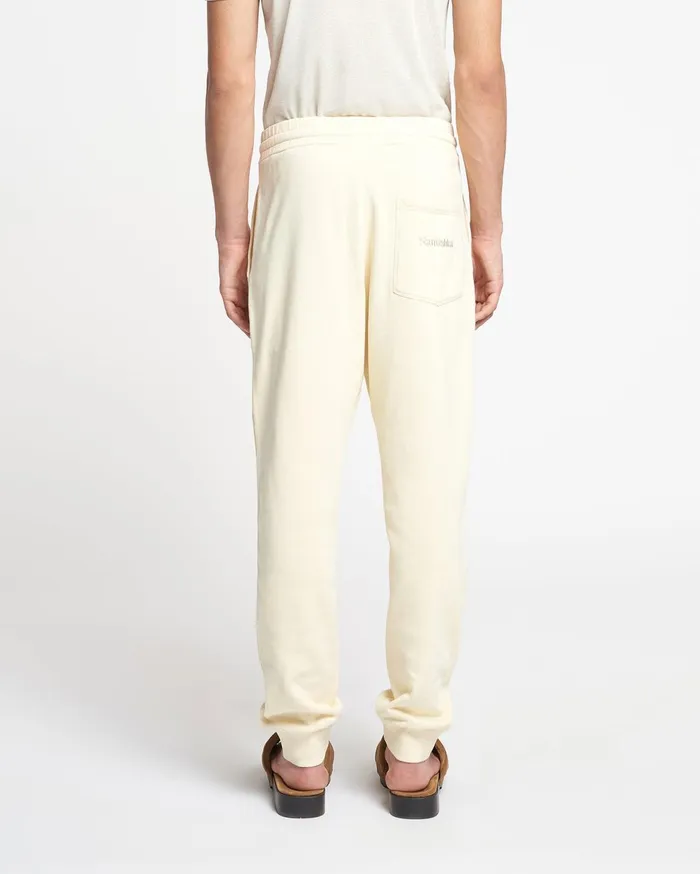Shay Organically Grown Cotton Sweatpants Creme MenWomen Nanushka Pants