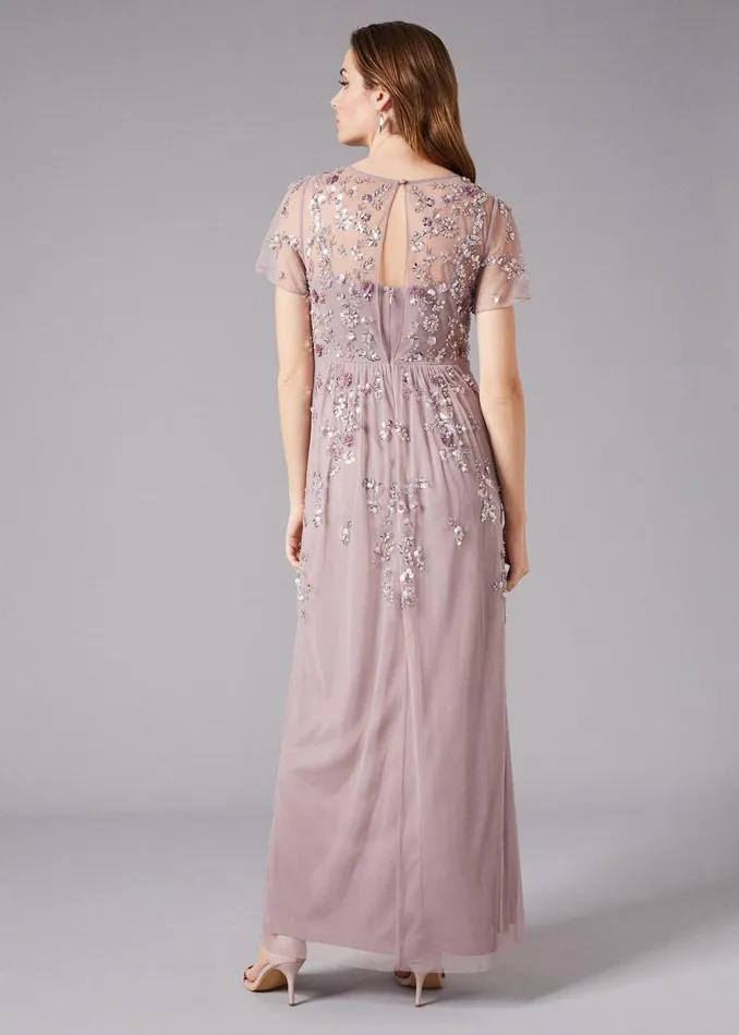 Shirin Embellished Maxi Dress Soft Lilac Women Phase Eight Dresses