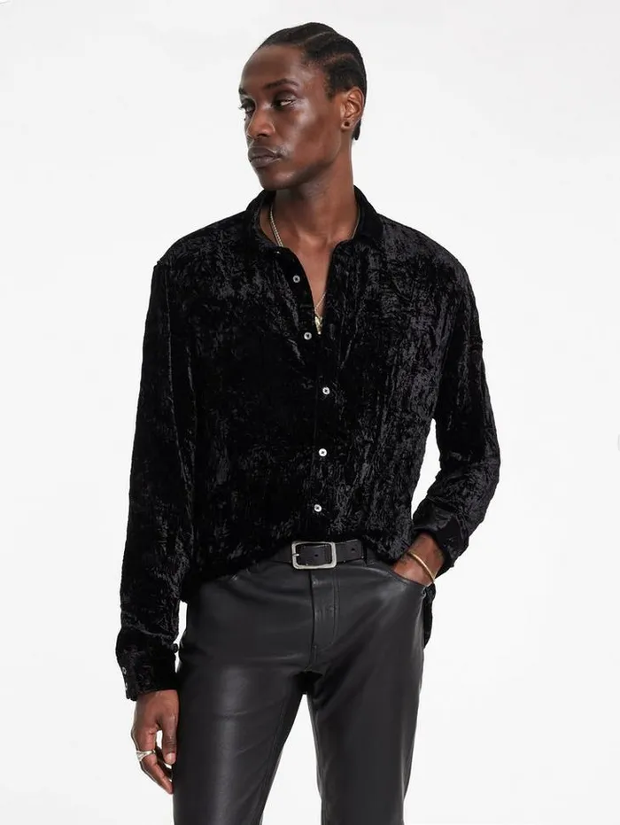 Shirts Men John Varvatos BATIK SHIRT Black