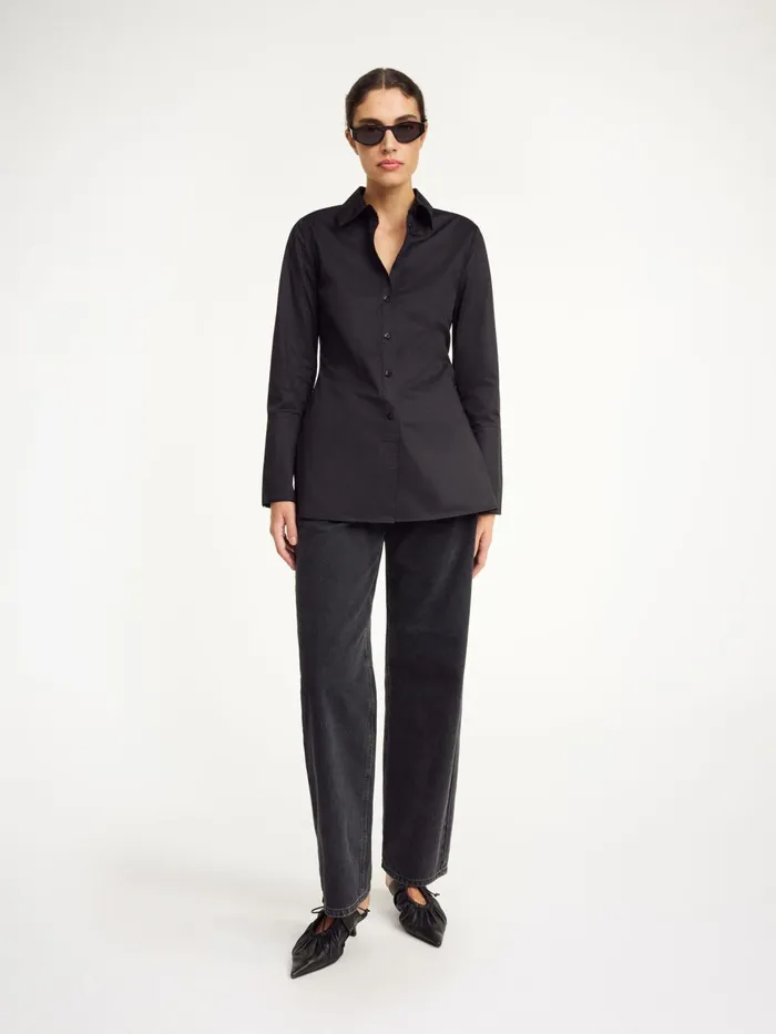 Shirts Women By Malene Birger Padano Organic Cotton Shirt Black