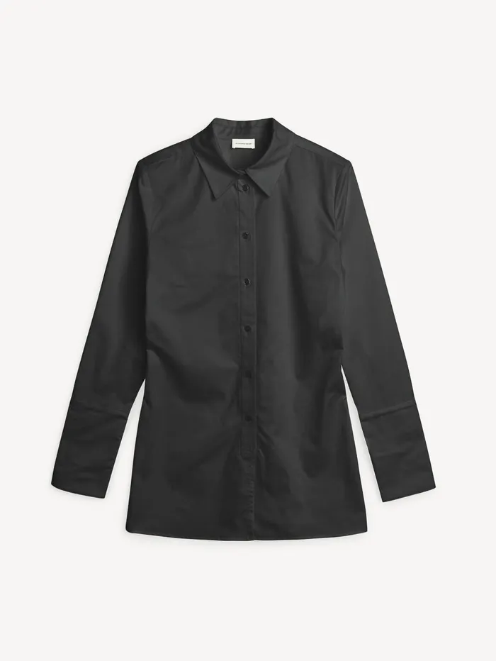Shirts Women By Malene Birger Padano Organic Cotton Shirt Black