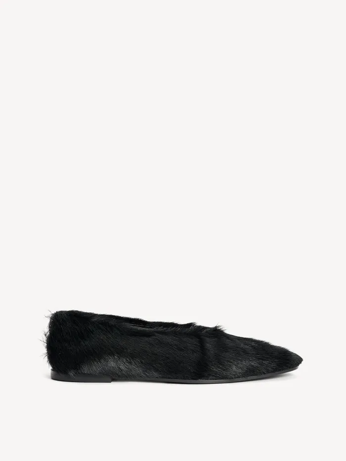 Shoes Women By Malene Birger Merina Leather Flats Black