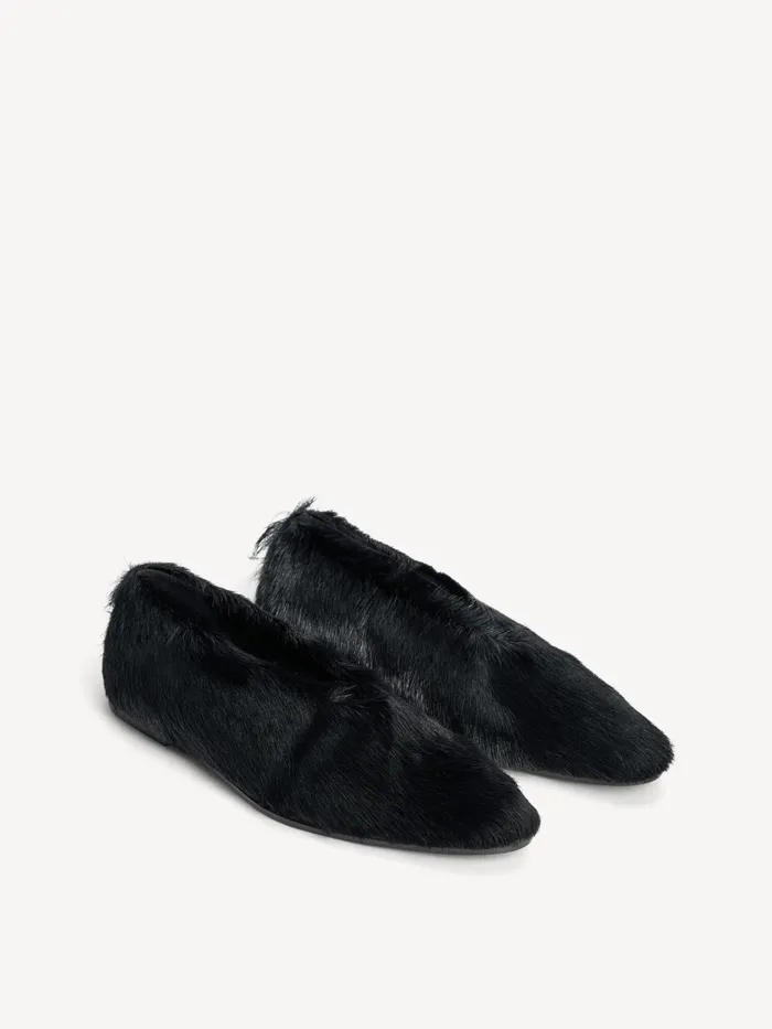 Shoes Women By Malene Birger Merina Leather Flats Black