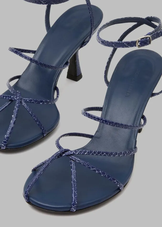 Shoes Women The Frankie Shop Christopher Esber Blaze Embossed Heels 8211 Sodalite