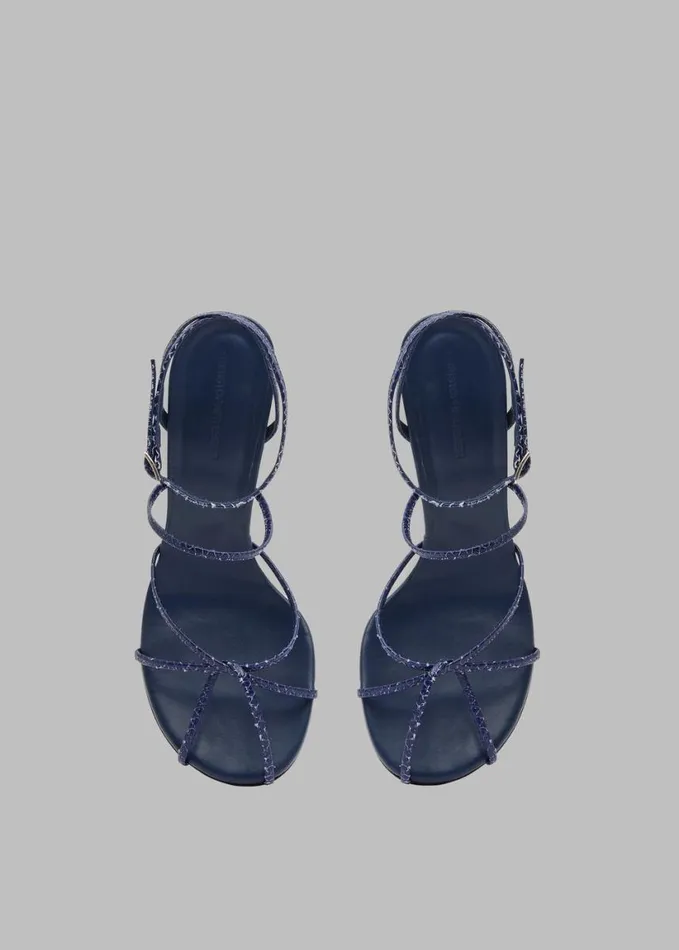 Shoes Women The Frankie Shop Christopher Esber Blaze Embossed Heels 8211 Sodalite
