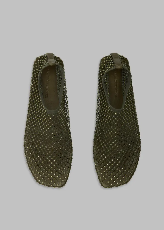 Shoes Women The Frankie Shop Christopher Esber Minette Flats 8211 Olive