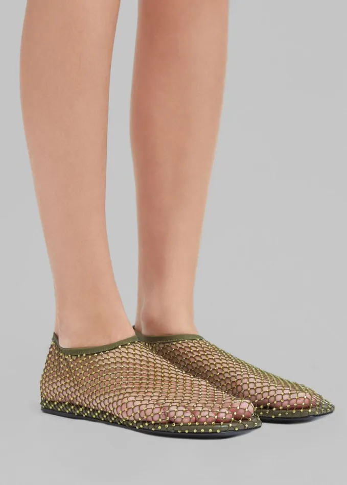 Shoes Women The Frankie Shop Christopher Esber Minette Flats 8211 Olive