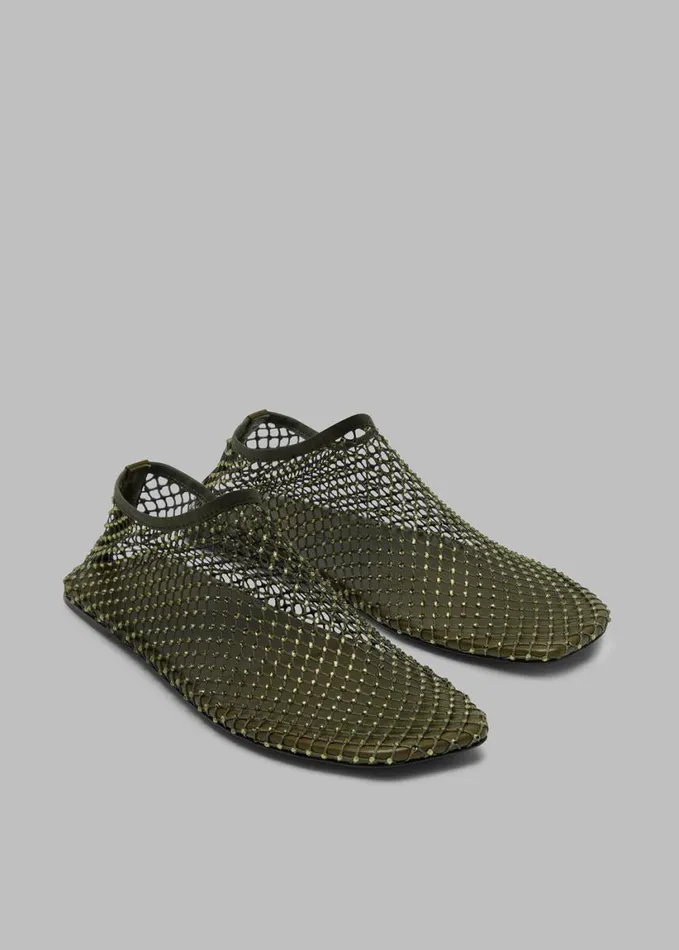 Shoes Women The Frankie Shop Christopher Esber Minette Flats 8211 Olive