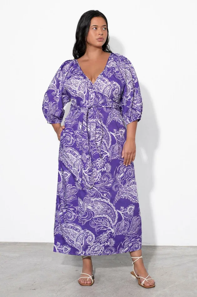 Shop Extended Sizes Mara Hoffman Extended Fila Dress Purple Shop Extended Sizes Mara Hoffman Extended Fila Dress Purple
