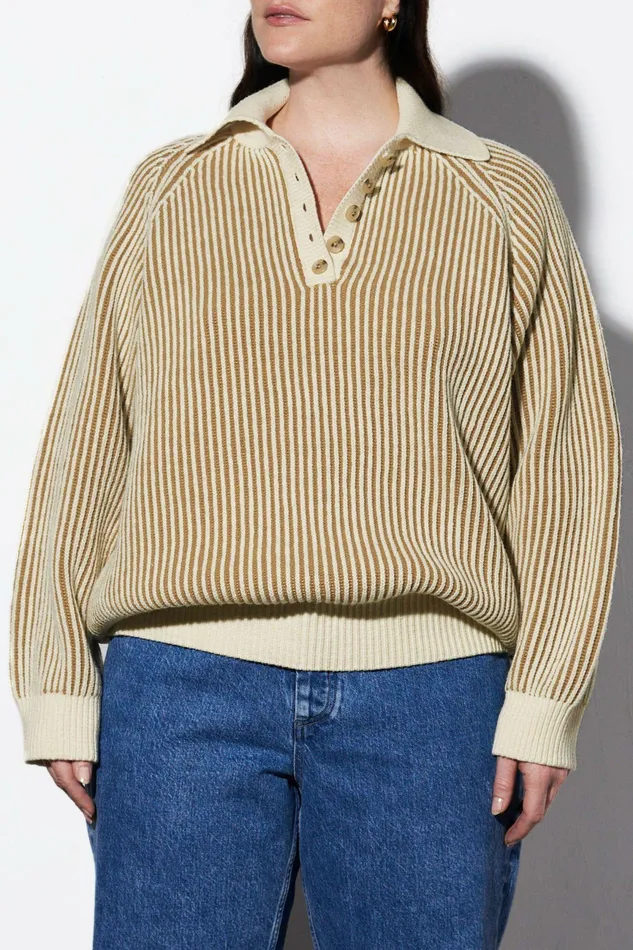 Shop Extended Sizes Mara Hoffman Extended Juliana Sweater Khaki Shop Extended Sizes Mara Hoffman Extended Juliana Sweater Khaki
