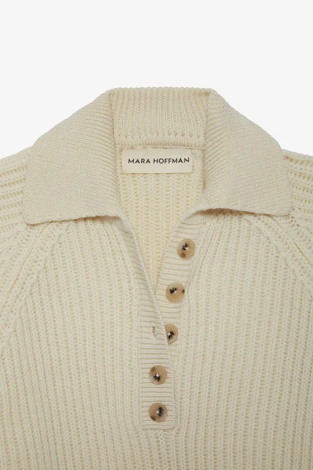 Shop Extended Sizes Mara Hoffman Extended Juliana Sweater Khaki Shop Extended Sizes Mara Hoffman Extended Juliana Sweater Khaki