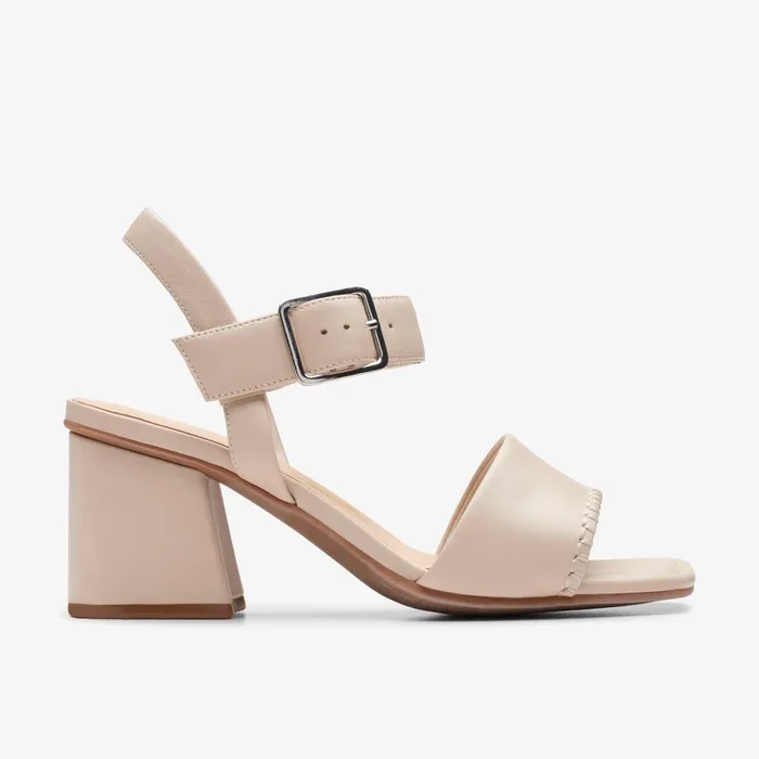 Siara 65 Buckle Sand Leather Women Clarks Sandals and Flip Flops